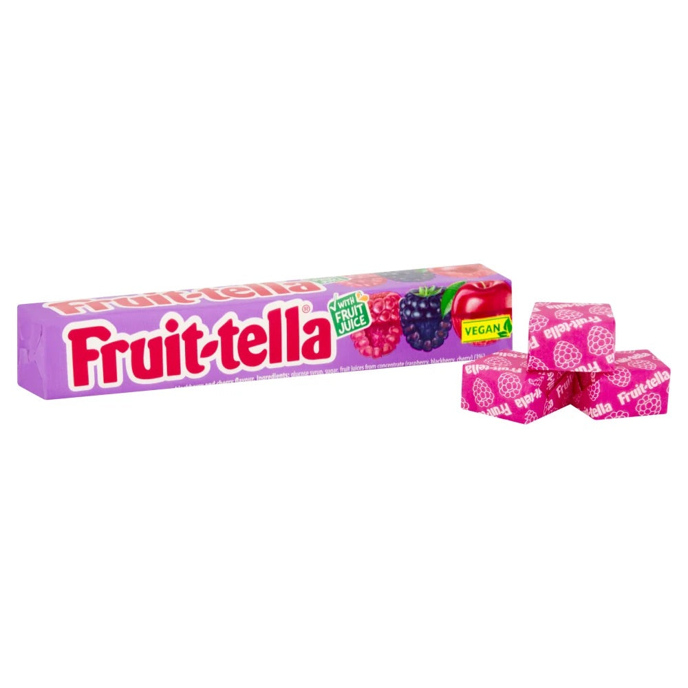 Fruit-tella Berries & Cherry Chews Sweets - Box of 40 x 41g Bags product image