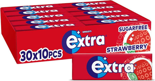 Wrigley's Extra Strawberry Chewing Gum - Box of 30 product image