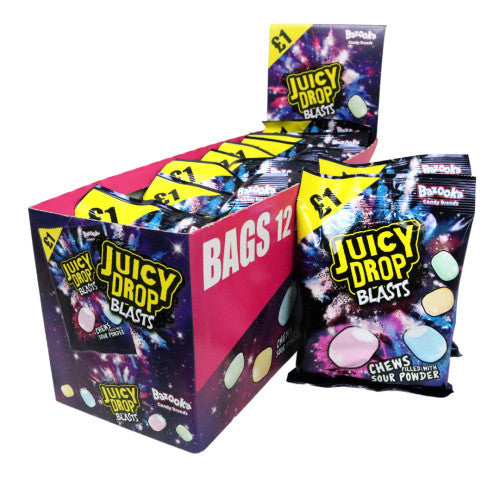 Juicy Drop Blasts Sweets £1.15 PMP - Box of 12 x 120g Bags product image