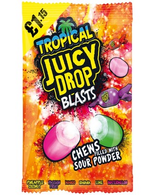 Juicy Drop Tropical Blasts 120g Multipack - Choose Pack Size