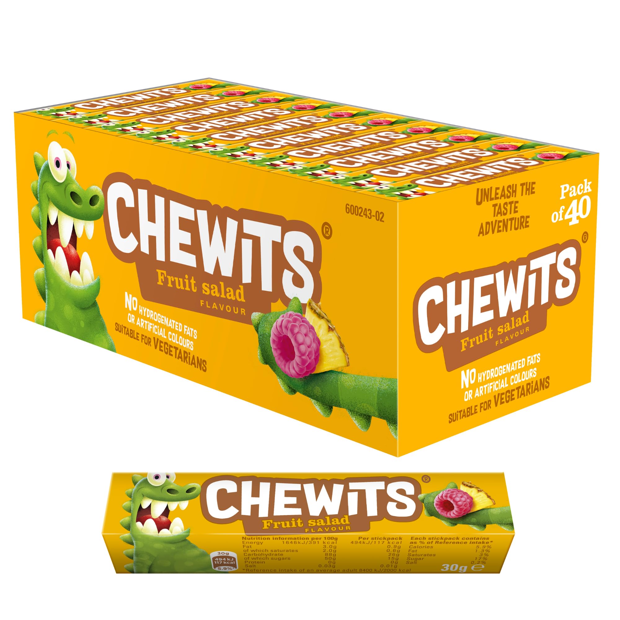 Chewits Fruit Salad Chews 40 Sweets - Box of 40 product image