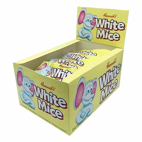 Hannah's White Mice 24 Chocolate Sweets - Box of 24 product image