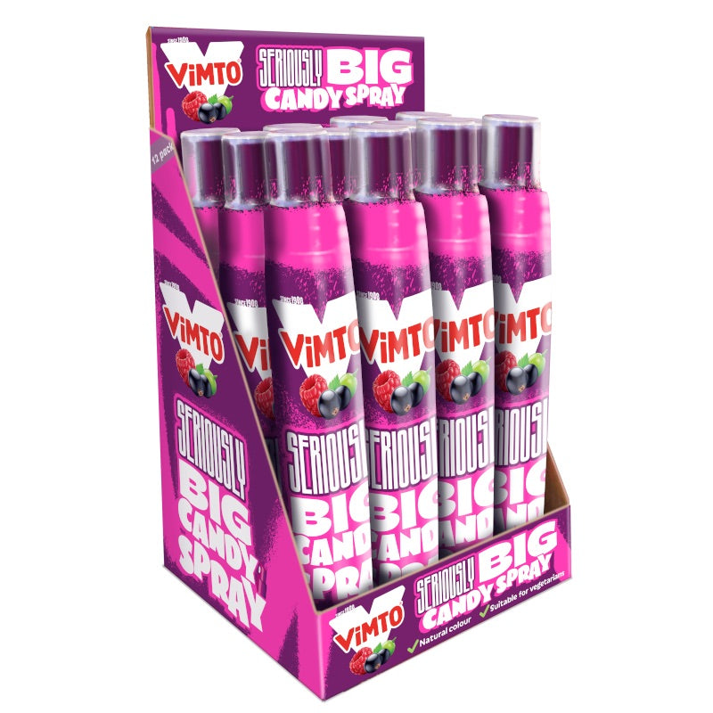 Vimto Seriously Big Candy Spray Sweets - Box of 12 x 60g Bags product image