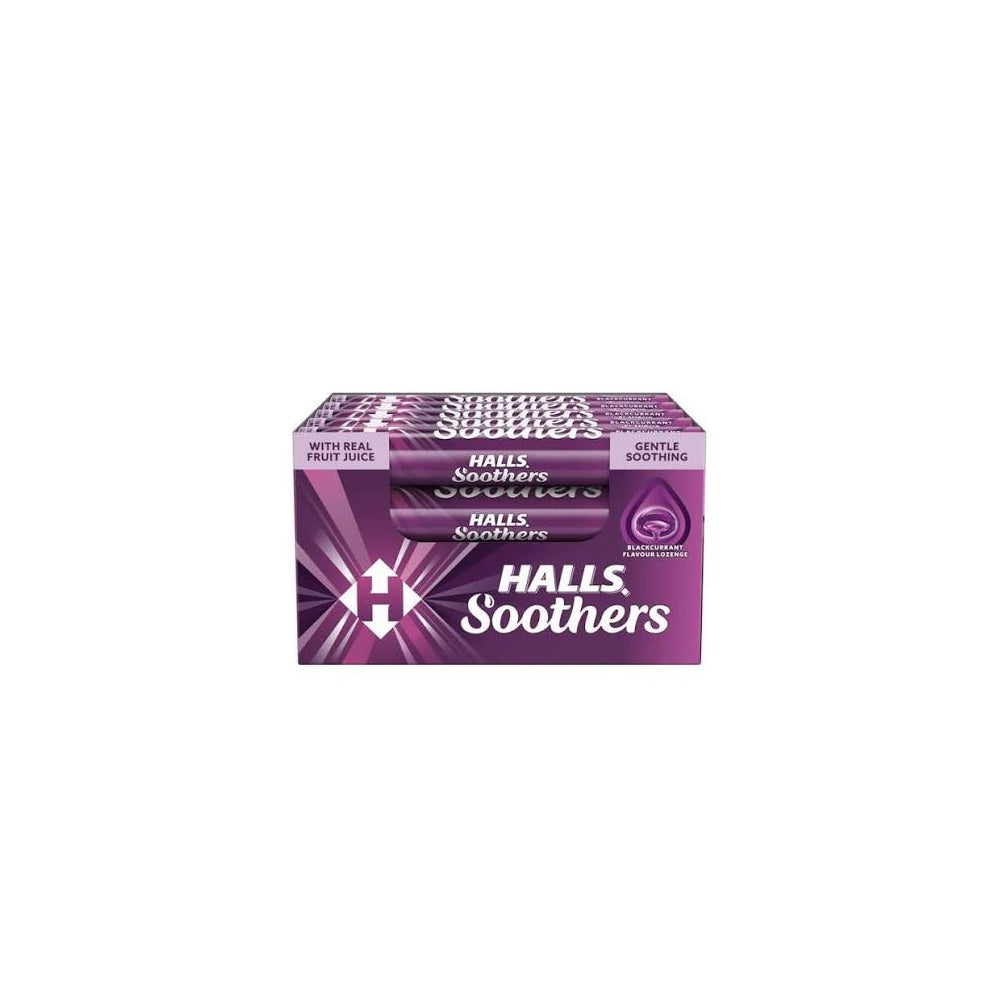 Halls Blackcurrant Soothers Lozenges 85p PMP - Box of 20 x 45g Bags product image