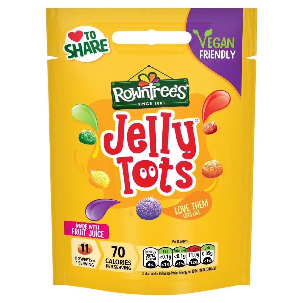 Rowntree's Jelly Tots 150g Multipack - Choose Pack Size