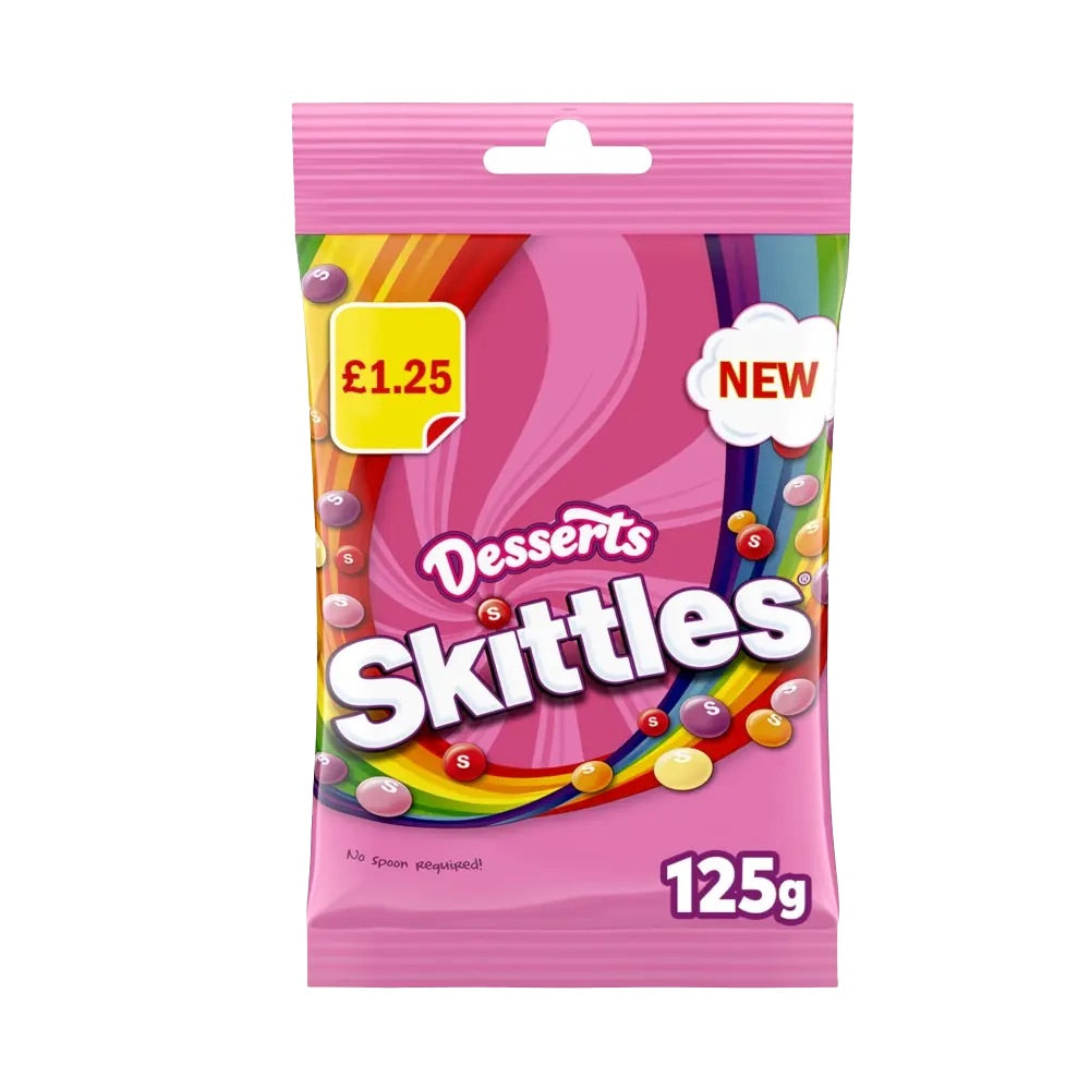 Skittles Desserts 125g Multipack - Choose Pack Size