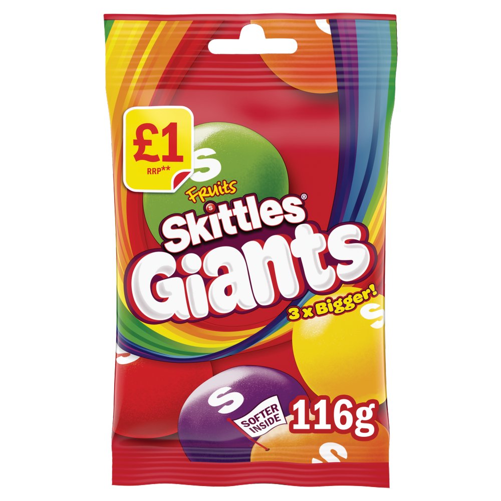 Skittles Giants Fruits 14 x 116g £1 PMP product image