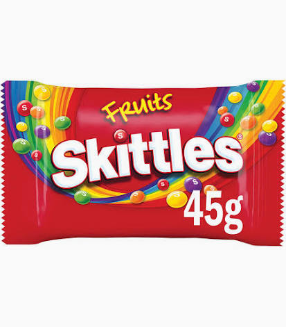 Skittles Fruit 36 x 45g 65p bags – Single Pack 45g