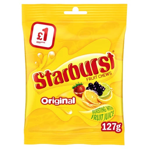 Starburst Original 127g Fruit chews Multipack - Choose Pack Size