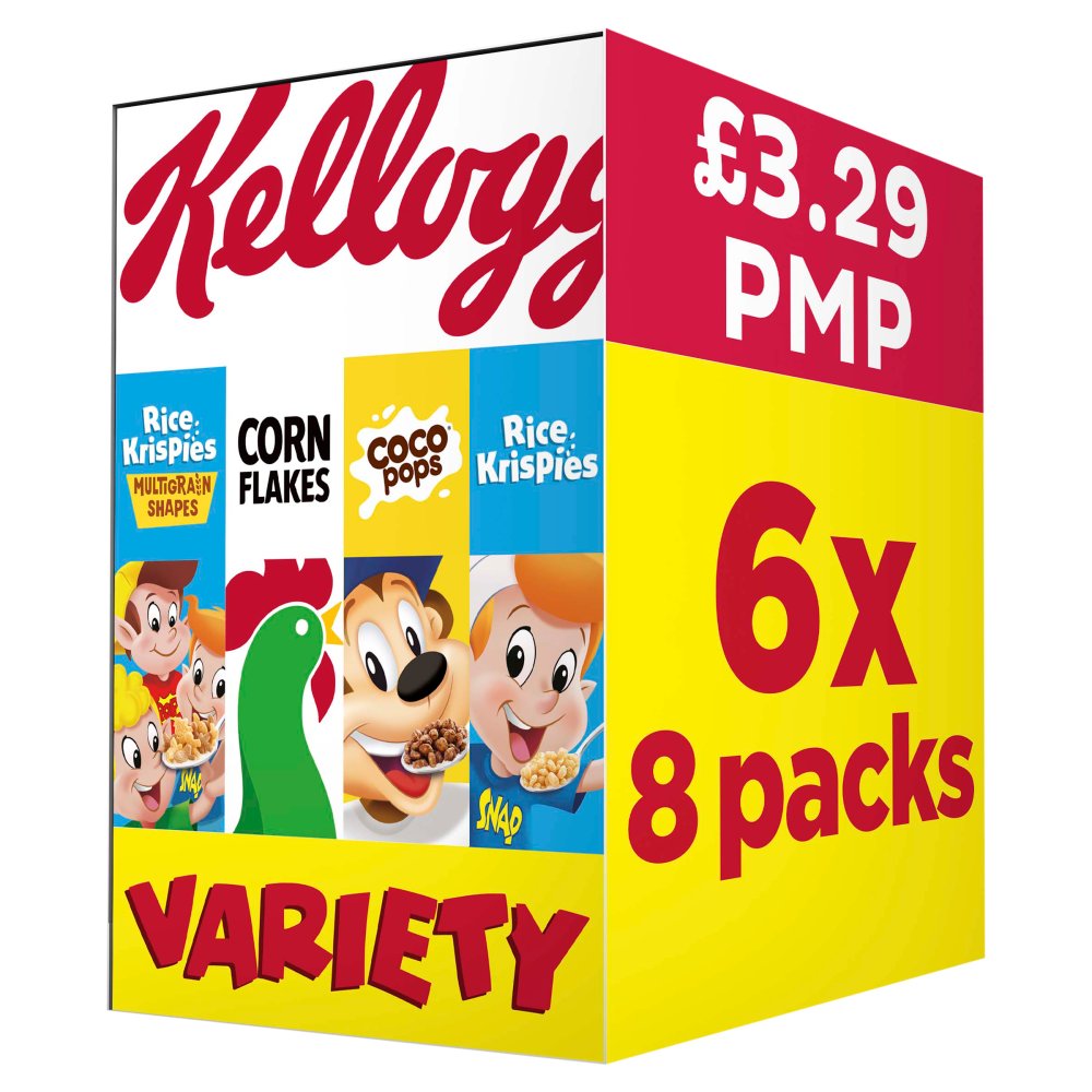 Kellogg's Variety Pack 8 packs £3.29 PMP product image
