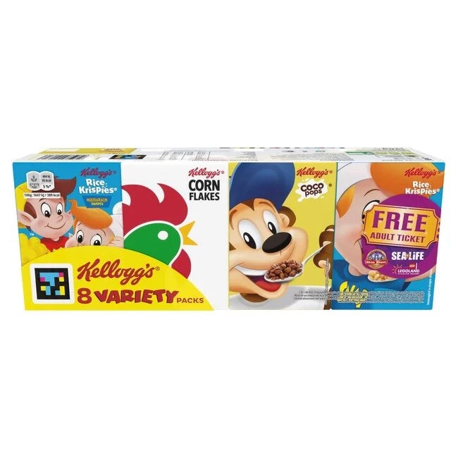 Kellogg's Variety Pack 8 packs £3.29 PMP – Single Pack