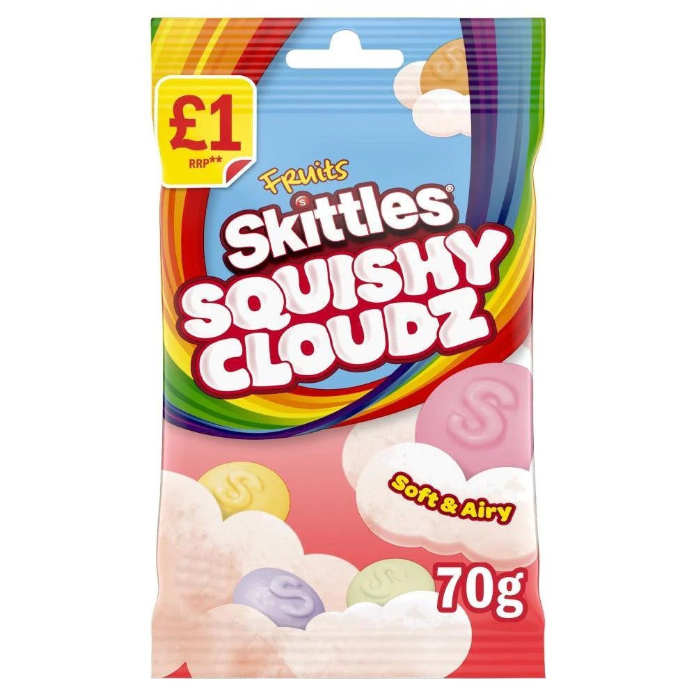 Skittles Squishy Cloudz Fruits 14 x 70g £1 PMP product image
