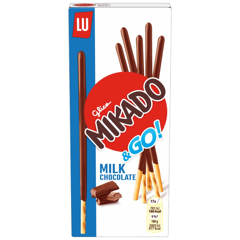 Mikado Milk Chocolate biscuit sticks 39g pack