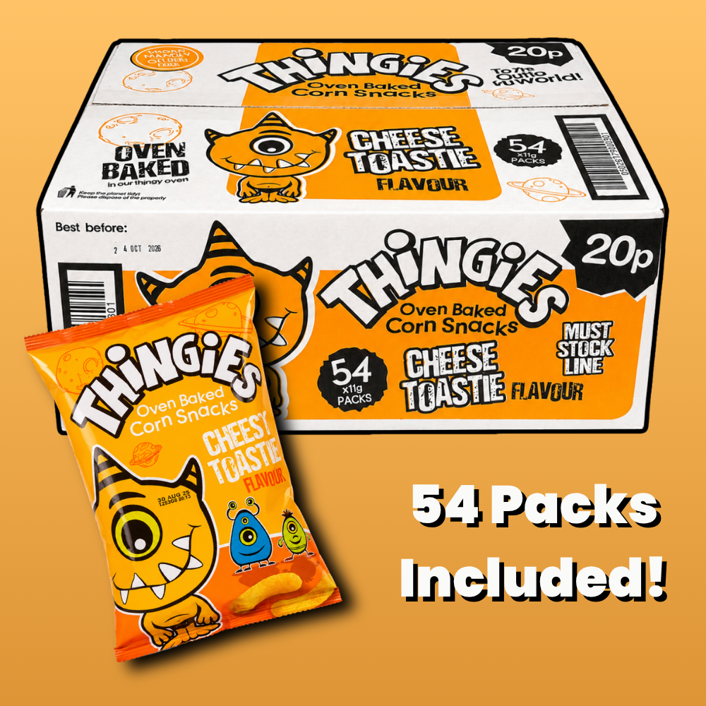 Thingies Cheese Toastie Corn Snacks 54 x 20p packs