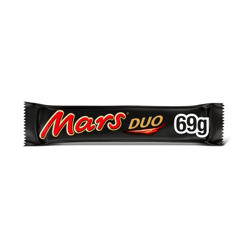 Mars Duo Chocolate Bars | 24 x 69g box | Chocolate bar snack
