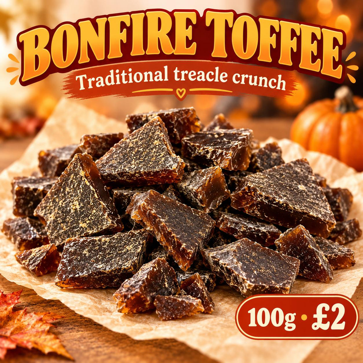 Maxons Bonfire Toffee Pieces 100g