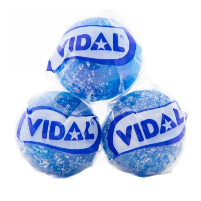 Blue Lollies | Sour Blue Raspberry Tongue Painter Lollypop Tub | Halal Sweet Snack by Vidal | Choose between 150/75/36 pieces