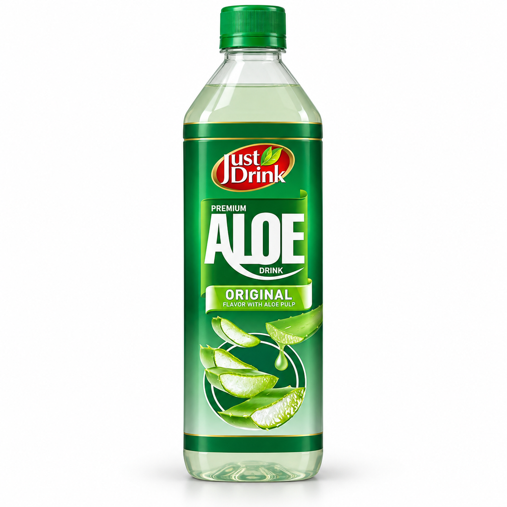 Premium Aloe Vera Drink | 12 x 500ml Bottles | Multiple Flavors with Natural Aloe Pieces Pulp — product image