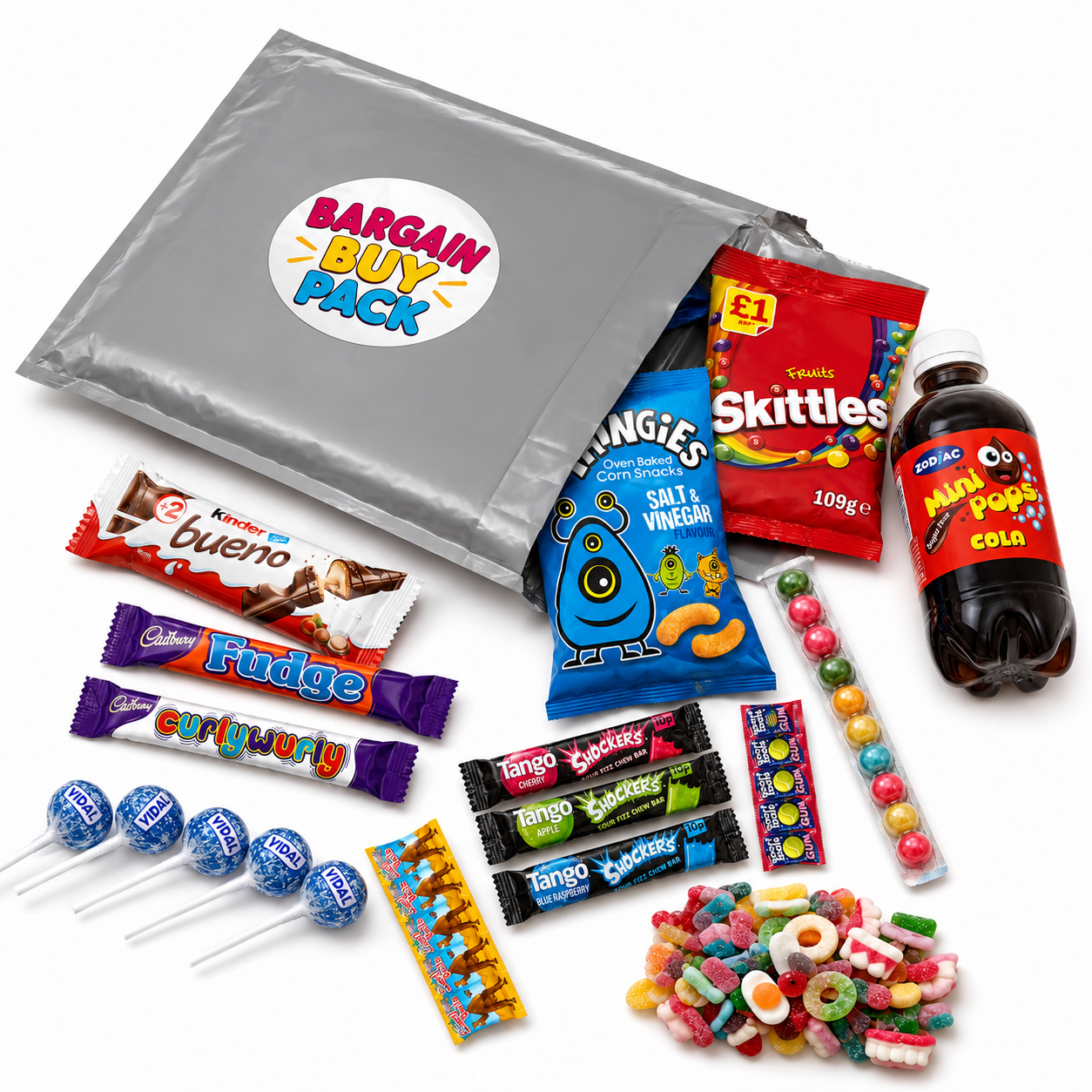 HRS Bargain Bag V2 mixed sweets snack bag contents image