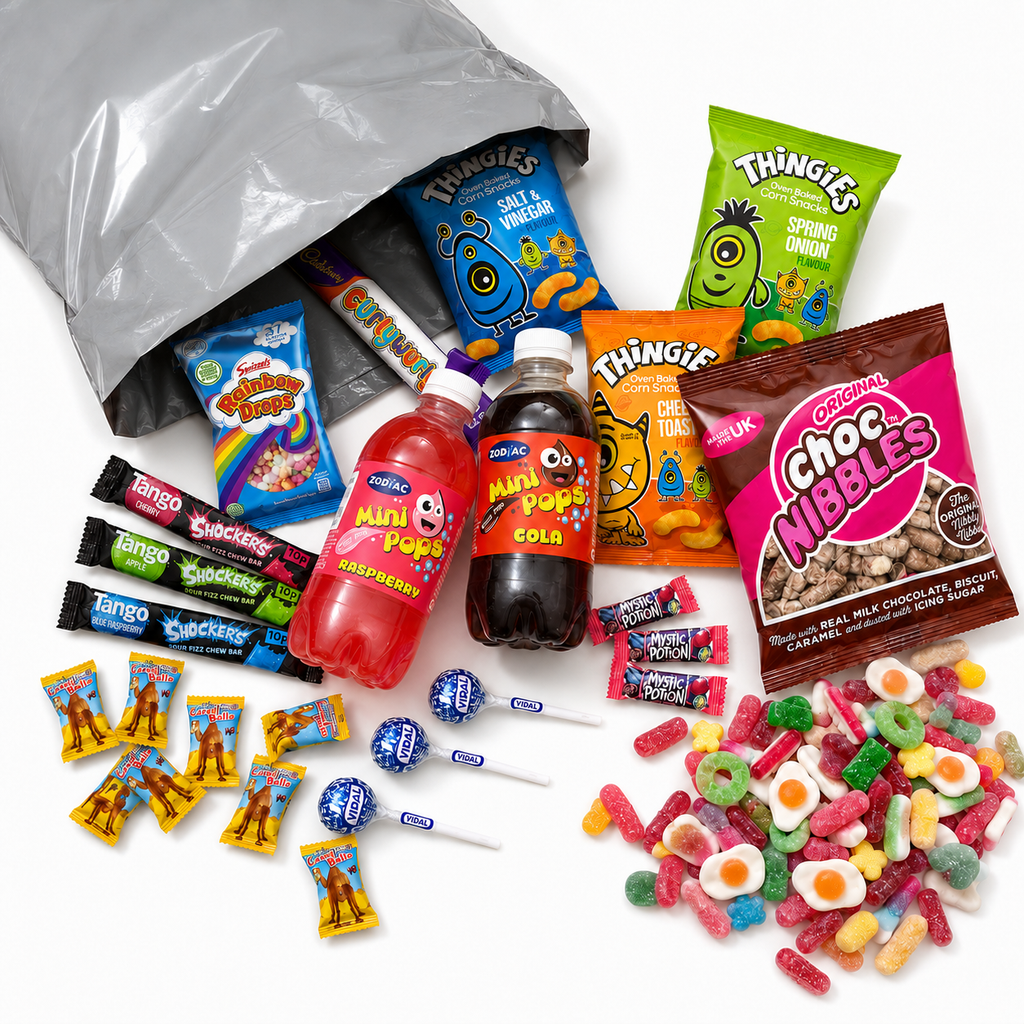 HRS Bargain Bag V4 Thingies mixed sweets snack bag contents image