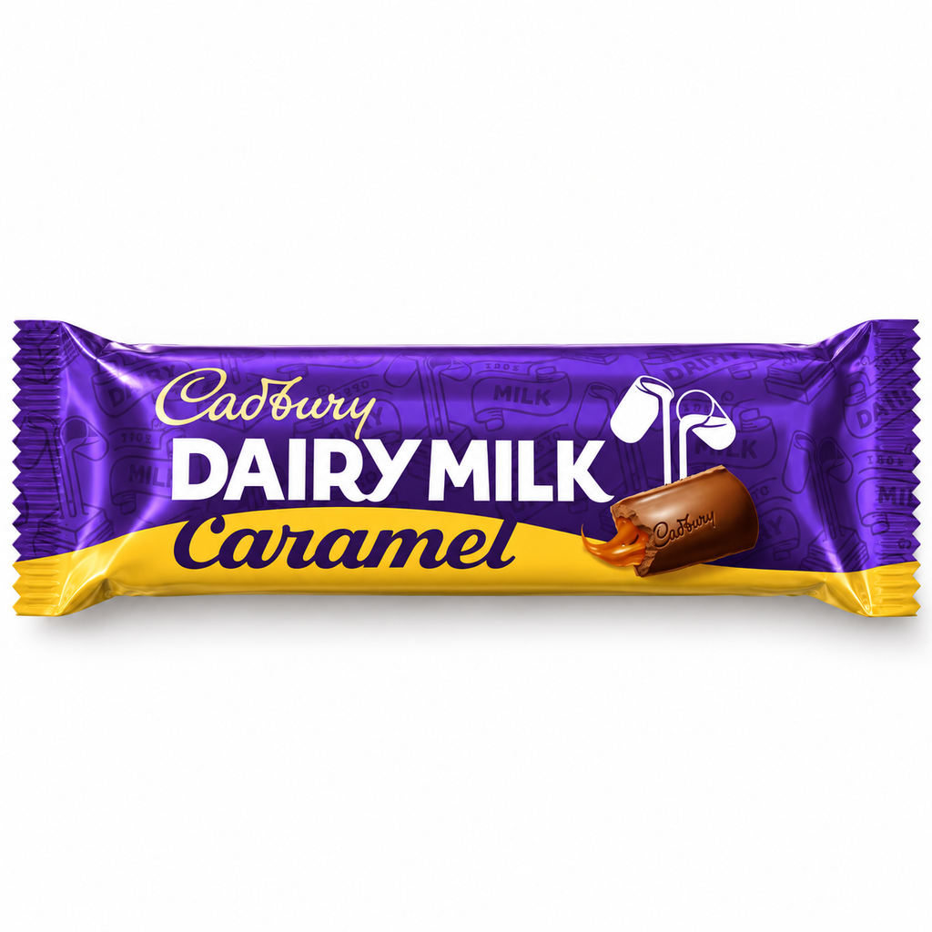Cadbury Dairy Milk Caramel 48 x 45g standard bars — retail pack product image