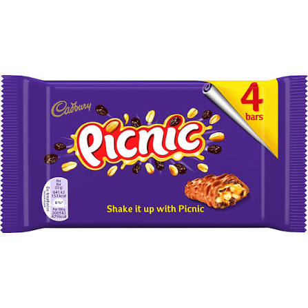Cadbury Picnic 10 x 128g 4-Bar Multipacks — individual retail pack