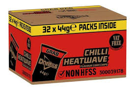 Doritos Chilli Heatwave Crisps - Box of 32 x 44g Bags — wholesale case product asset
