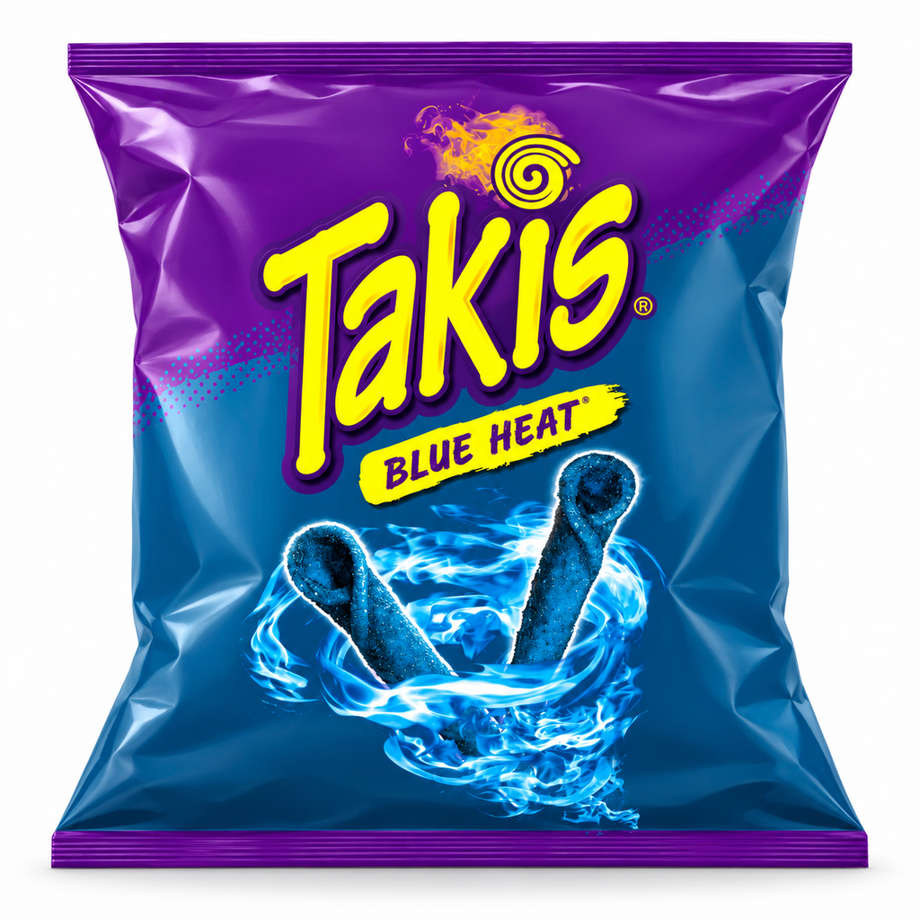 Takis Takis Blue Heat GBP 1.25 price-marked pack — product image