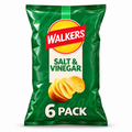 Walkers Salt & Vinegar Crisps Multipack 6 x 25g multipack — product image