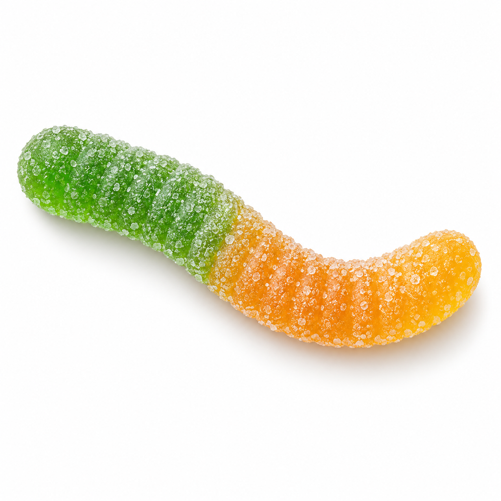 Yummy Gummy Fizzy Worms 1kg weigh-out bag — product image