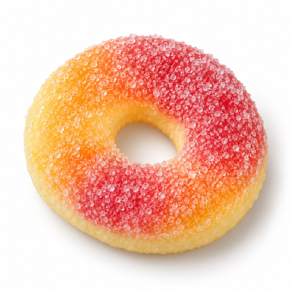 Yummy Gummy Fizzy Peach Rings 1kg weigh-out bag — product image