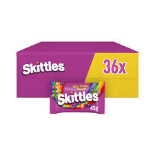Skittles Wild Berry 36 x 45g bags — wholesale case product asset