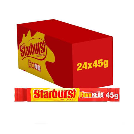 Starburst Fave Reds 24 x 45g bags — wholesale case product asset