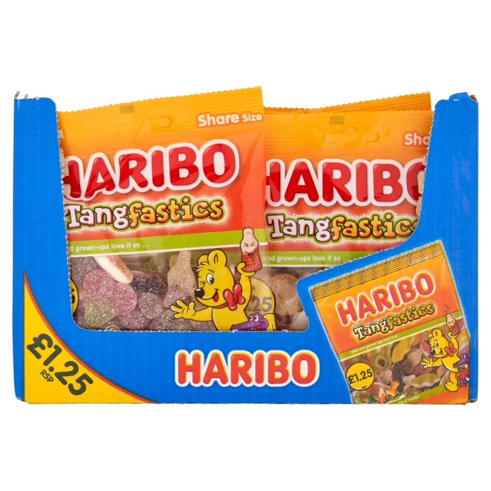 Haribo Tangfastics Sour Sweets Bags - 12 Pack x 140g product image