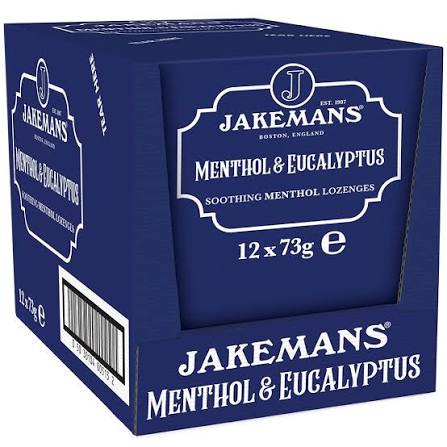 Jakemans Menthol & Eucalyptus Lozenges - 12 Pack x 73g — wholesale case product asset