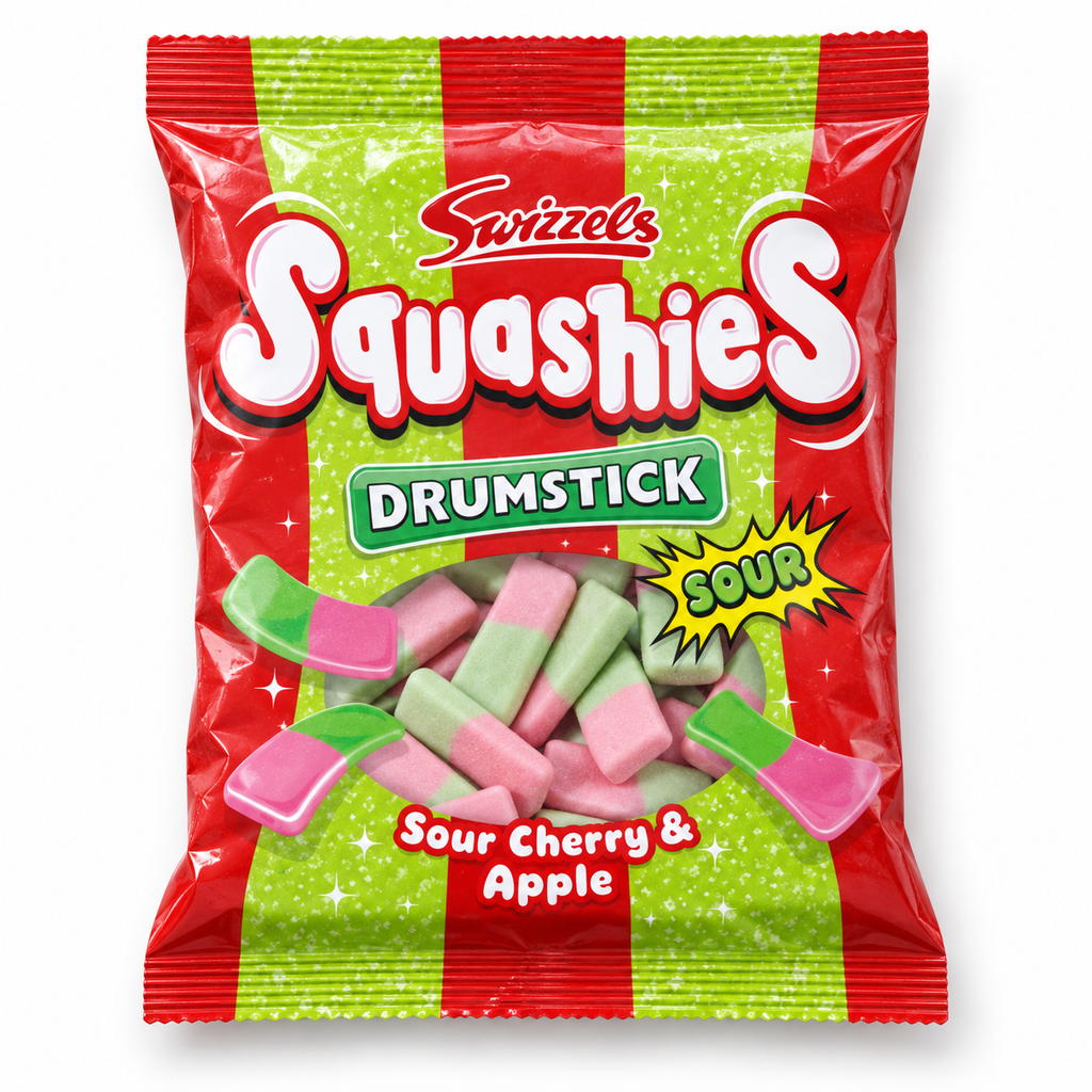 Swizzels Squashies Drumstick Sour Cherry & Apple — HRS product image