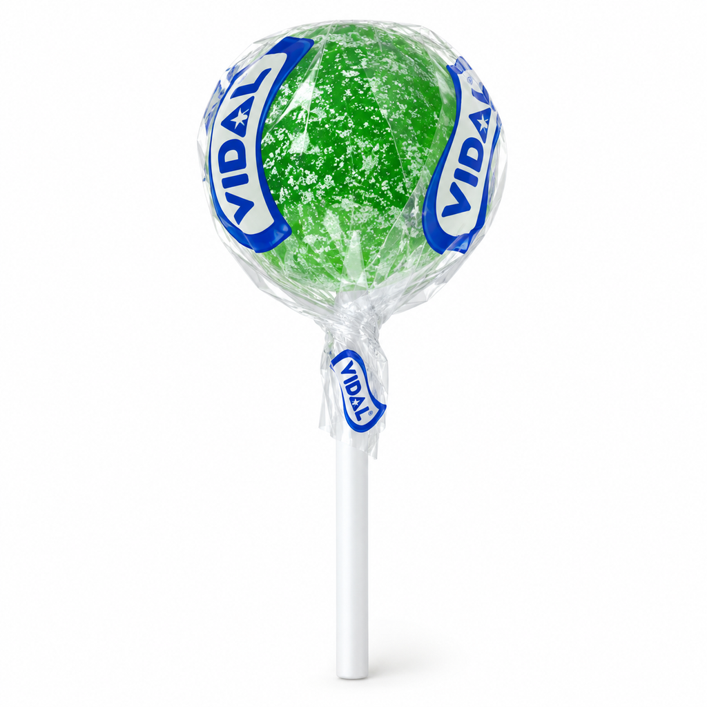 Vidal mixed Tongue Painter lollies — green colour example