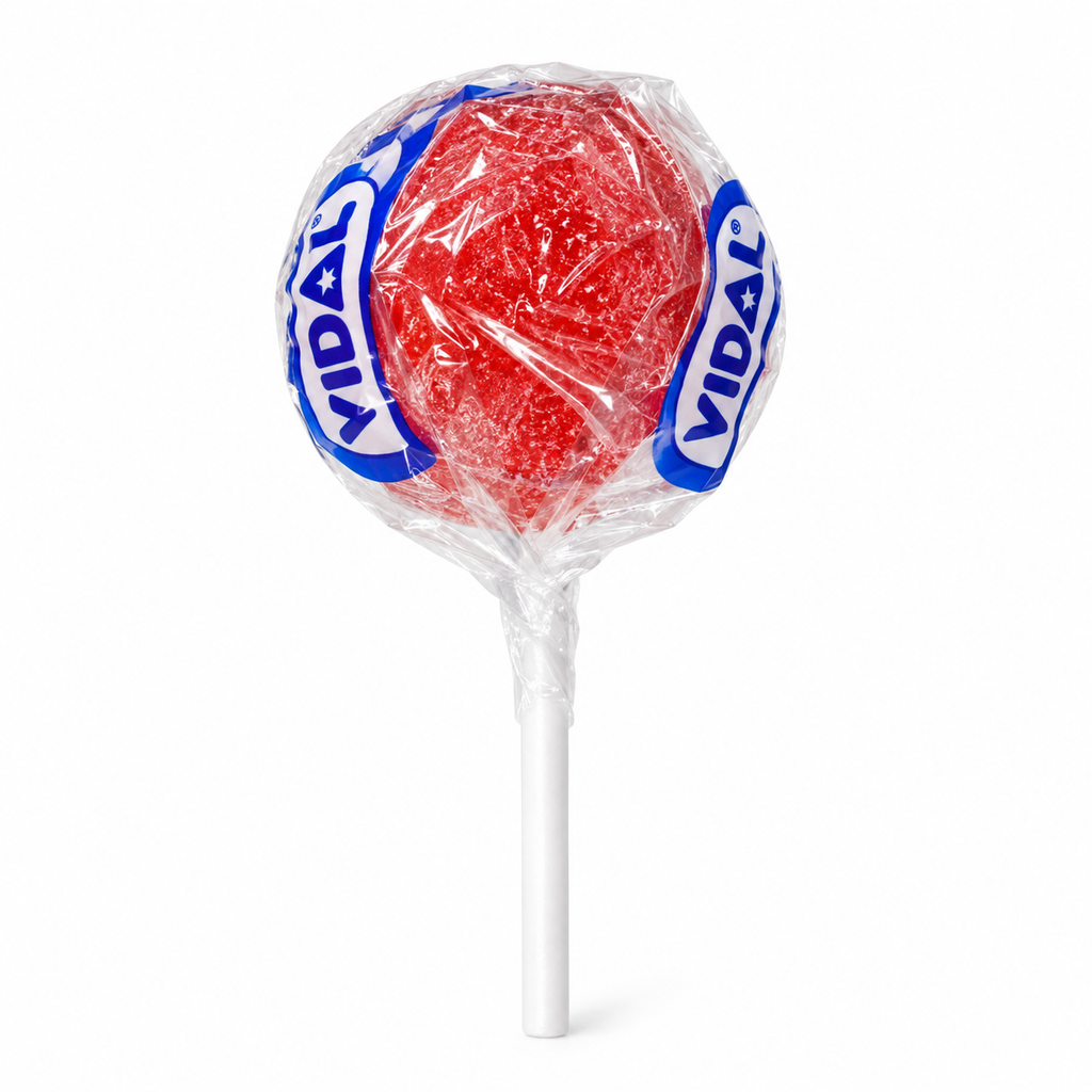 Vidal mixed Tongue Painter lollies — red colour example